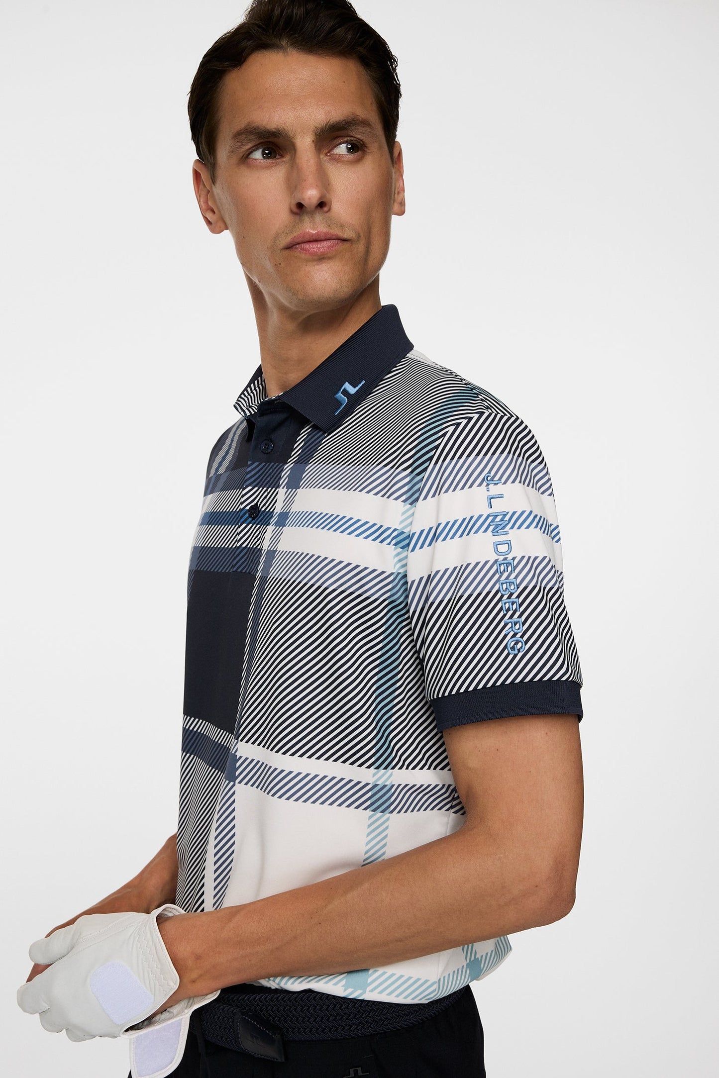 Tour Tech Print Polo DPWT / Tartan Navy