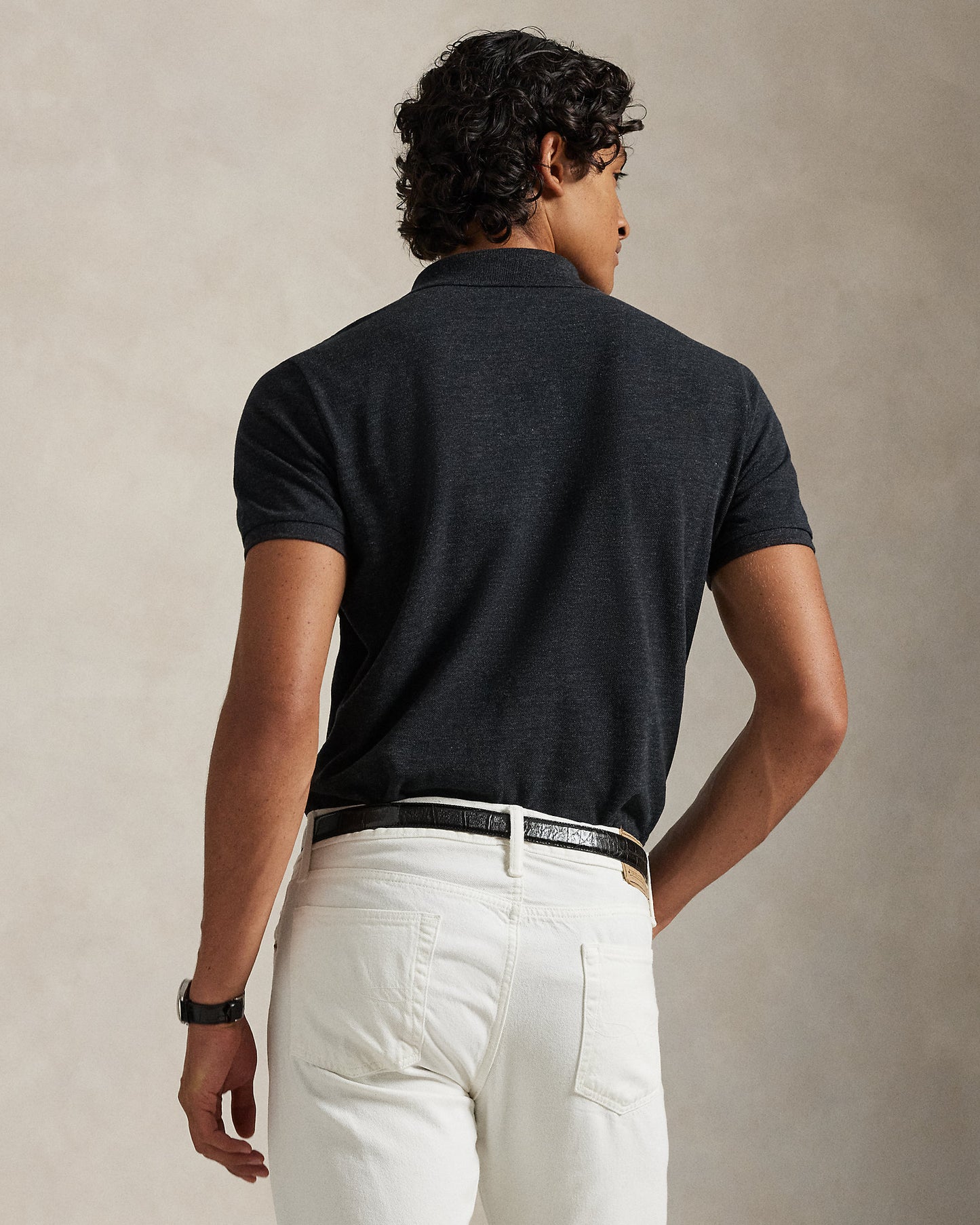 The Iconic Custom Slim Fit Mesh Polo